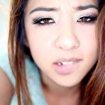 Third pic of Mila Jade swallows a big load dropped on her tongue at PinkWorld Blog