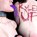First pic of SexPreviews - Rylie Kay busty in red dress stripped in stockings bound and naked body spanked