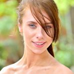 Fourth pic of Skinny babe Anyah fucks herself with banana in public at PinkWorld Blog