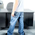 Fourth pic of Sexily dressed brunette Aria Aspen entices guys with the really erotic posing