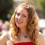 First pic of Curvy Blondie in a Red Dress