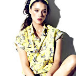 Fourth pic of Astrid Berges-Frisbey sexy posing scans from mags