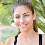First pic of Playful babe Nina jogs and fucks herself with a banana at PinkWorld Blog