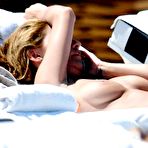 Fourth pic of Beatrice Trezeguet caught topless on the beach