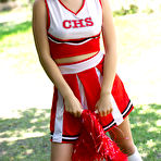 First pic of 
      Sexy cheerleader Jenna Reid strips nude in a public park
    