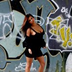 Second pic of Briana Lee In A Jacket And Short Black Dress