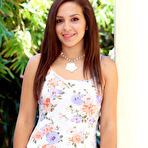 First pic of 
      Dani Maze spreads her pink pussy on the patio
    