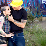 First pic of 
      Punk slut Rizzo Ford fucks the construction worker in a cheap motel
    