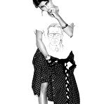 Fourth pic of Popular singer Cassie Ventura black-and-white scans from magazines