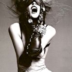 Fourth pic of Catherine McNeil sexy posing black-&-white scans
