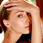 Fourth pic of Shaved beauty Anna Aj showcases her slender body while temping with her shaved pussy and long legs.