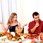 First pic of 
      Cory Chase and Sydney Cole share a meat pole on Thanksgiving
    