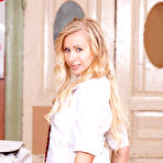 Second pic of University babe Vanessa teasing in her cotton panties at PinkWorld Blog