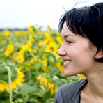 Fourth pic of Petite brunette babe Loreen A flashes her skirt and shows off her magnificent vagina.