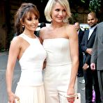 Third pic of Cheryl Cole posing at premiere in white night dress