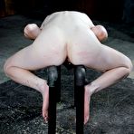 Third pic of SexPreviews - Ivy Addams is bound in metal pipes her tits clamped and pussy exposed