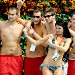 Fourth pic of Busty Chloe Sims sexy i bikini on the beach in Spain