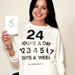 First pic of In this softcore gallery with brunette darling Daniela Rose you can see her in action.