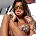 Third pic of Busty Claudia Galanti deep cleavage on the beach