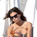 Second pic of Claudia Galanti exposed her round ass on the beach