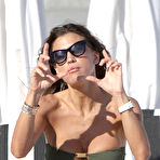 Third pic of Claudia Galanti exposed her round ass on the beach