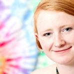 Fourth pic of abbywinters.com: Isadora - Hairy redhead amateur with big tits stripping at Brdteengal.com