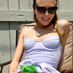 Second pic of Aubrey Star spreads her pussy lips with candles at PinkWorld Blog