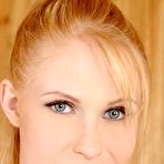 First pic of Slender blonde Amber Daikiri poses for the camera and plays with herself