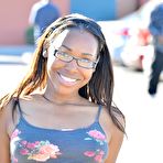 First pic of Black bimbo Sasha FTV is shaking her wonderful naked boobs in the street