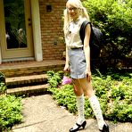 First pic of Little blonde Sierra Nevadah has a fetish for putting clothes pins on her juicy, shaved pussy.