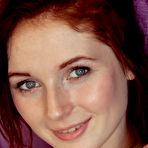 Fourth pic of Leona Honey Freckled Cutie Strips Naked