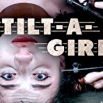 Fourth pic of SexPreviews - Charlotte Sartre in purple dress is strapped in leather and made to orgasm