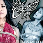 Fourth pic of SexPreviews - Chillycarlita hot artist in red dress is rope bound made to orgasm by Jack Hammer