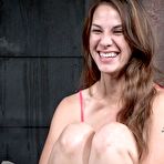 Fourth pic of SexPreviews - Devilynne brunette with pigtail is rope bound her pussy toyed and mouth cock fucked