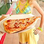 First pic of Flat chested Michelle Honeywell gets her helpless pink pussy abused by big cock and vibrator