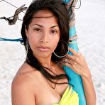 First pic of Stunning latino babe Ruth Medina poses at the beach and reveals her caramel bod