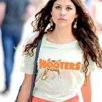 Second pic of Eliza Doolittle shows side of boob and legs