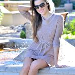 First pic of Naughty doll Coco Rose bares off bottom and tits and also masturbates outdoor