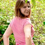 First pic of Ophelia from abbywinters.com - Amateur with big puffy nipples spreading in a forest at Brdteengal