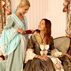 First pic of Turned on ladies on the court Judit Sapphic and Eufrat keep each other entertained