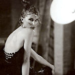 First pic of Erin Wasson topless posing black-and-white scans