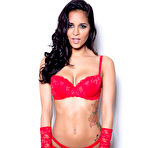 First pic of Abby Lee Brazil Smokin&rsquo; Hot Latina Strips Red Lace Lingerie