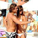 Third pic of Federica Nargi in white bikini on the beach