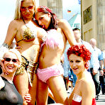 Second pic of Nasty Grace Cat and her horny friends love dirty sex action in public places