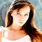 First pic of After Capri Anderson hikes up her dress and takes off her panties she presents a shaved pussy.