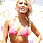 First pic of Gretchen Rossi sexy posing in pink bikini