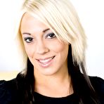 Third pic of Blonde teen chick Kody Nubiles with perky bobs strips down to her pink panties