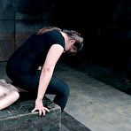 Second pic of SexPreviews - Violet Monroe redhead is bound with clamps and spanked with sneaker