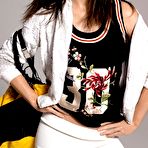 Fourth pic of Hilary Rhoda sexy posing scans from mags