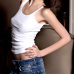 First pic of Cute Brunette In Ripped Jeans